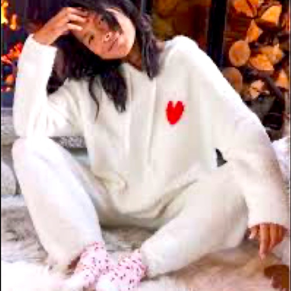 Aerie Marshmallow Set Pullover & Pants Size M New